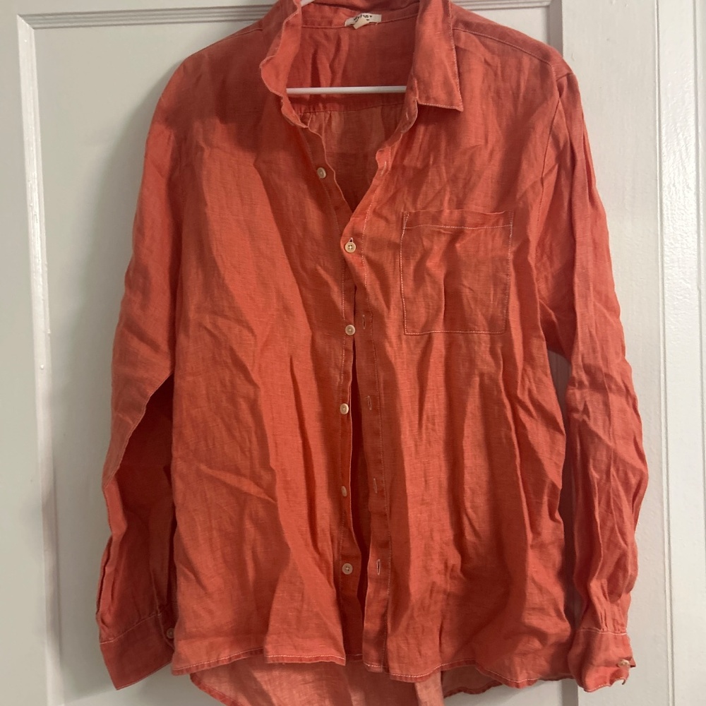 linen button down - Picture 2 of 4